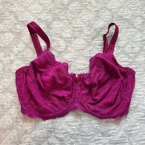 Chantelle Fuchsia Delicate Lace Underwire Bra